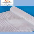 Tecido de algodão branco do poliéster da listra para a matéria têxtil home